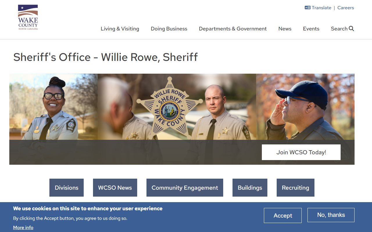 Wake County Sheriffs Office which processes Cary recent bookings
