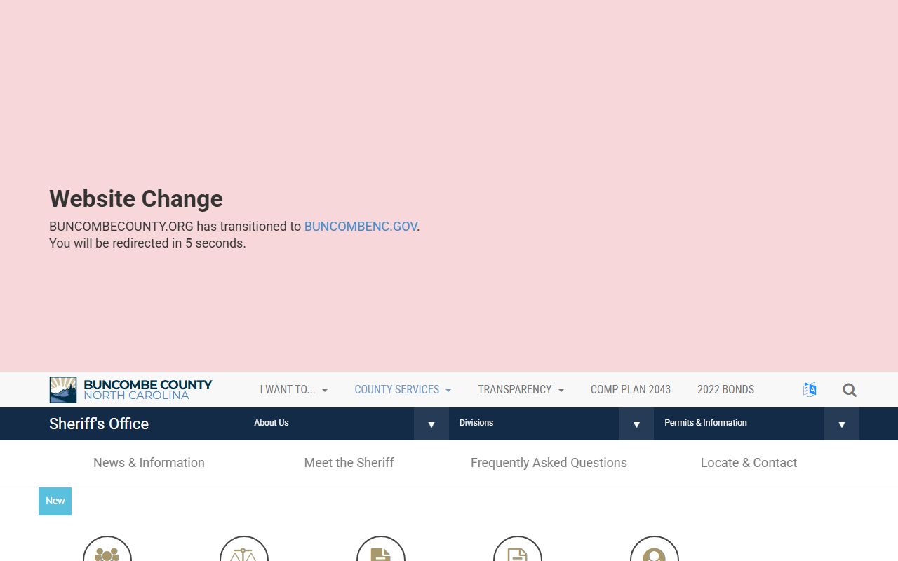 Buncombe County Sheriff's Office website for recent bookings and arrest records