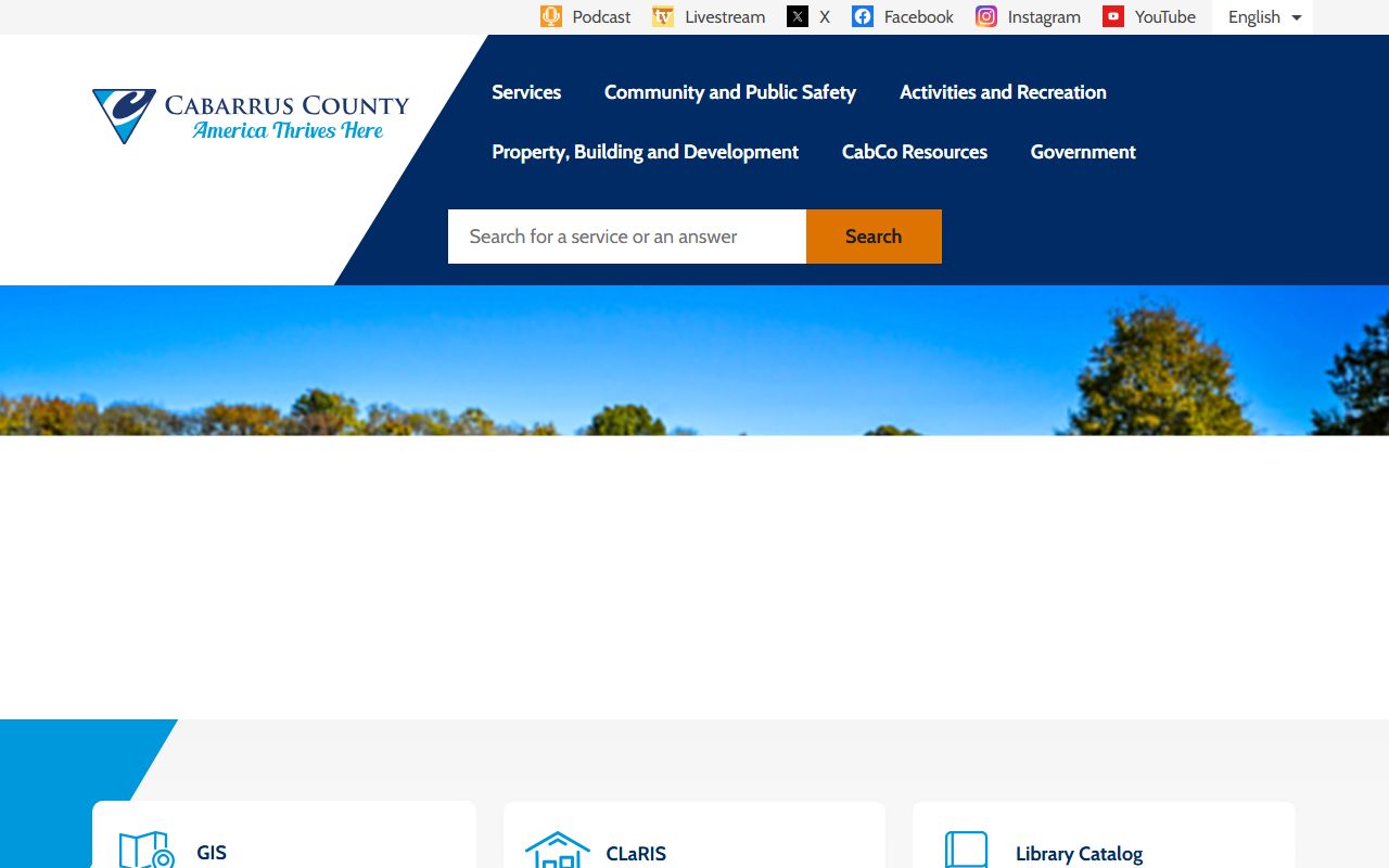 Cabarrus County Sheriff's Office website for recent bookings and arrest records