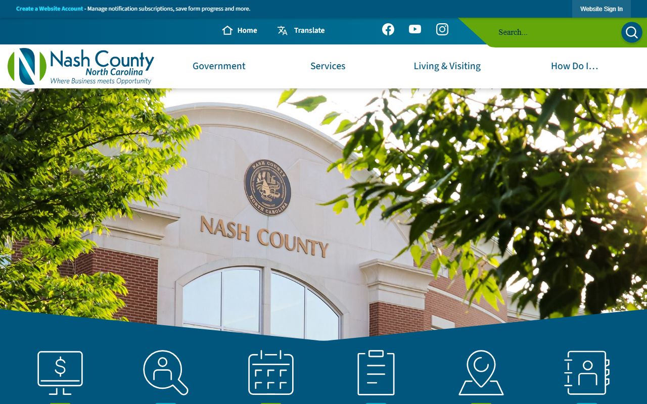 Nash County Sheriff's Office website for recent bookings and arrest records