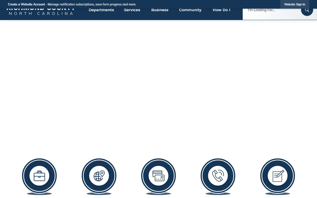 Richmond County Sheriff's Office website with links to jail and booking records